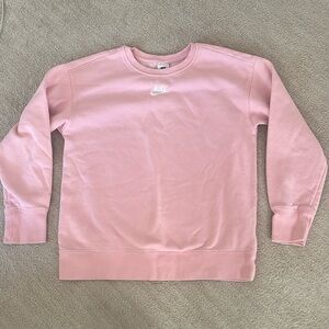 Girls pink Nike crewneck
